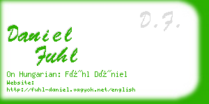 daniel fuhl business card